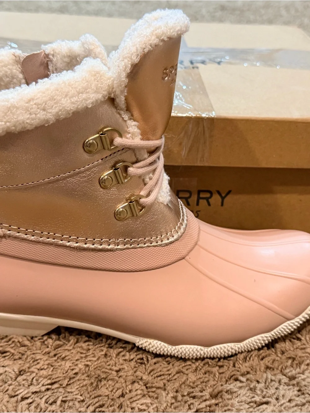 Sperry Alpine Saltwater Alpine Blush Lace Up Size 9 New In Box